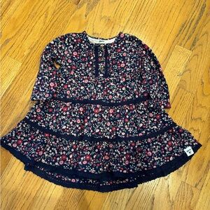 Mantaray Navy Floral Dress